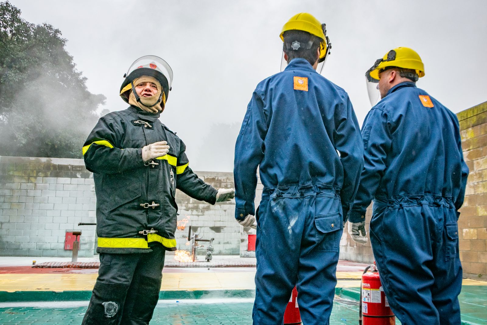 Firefighter training exercise. illustrative stock photo, Juan Moccagatta / Pexels